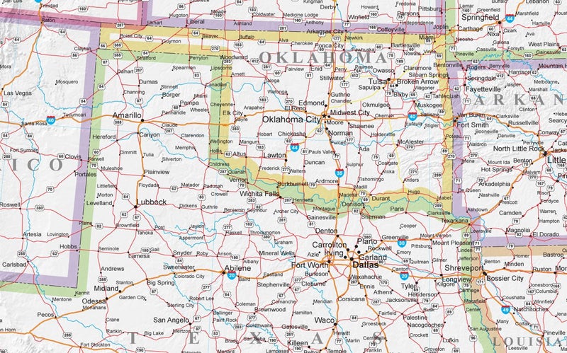 24x36 United States, USA US Classic Wall Map Poster Mural Laminated